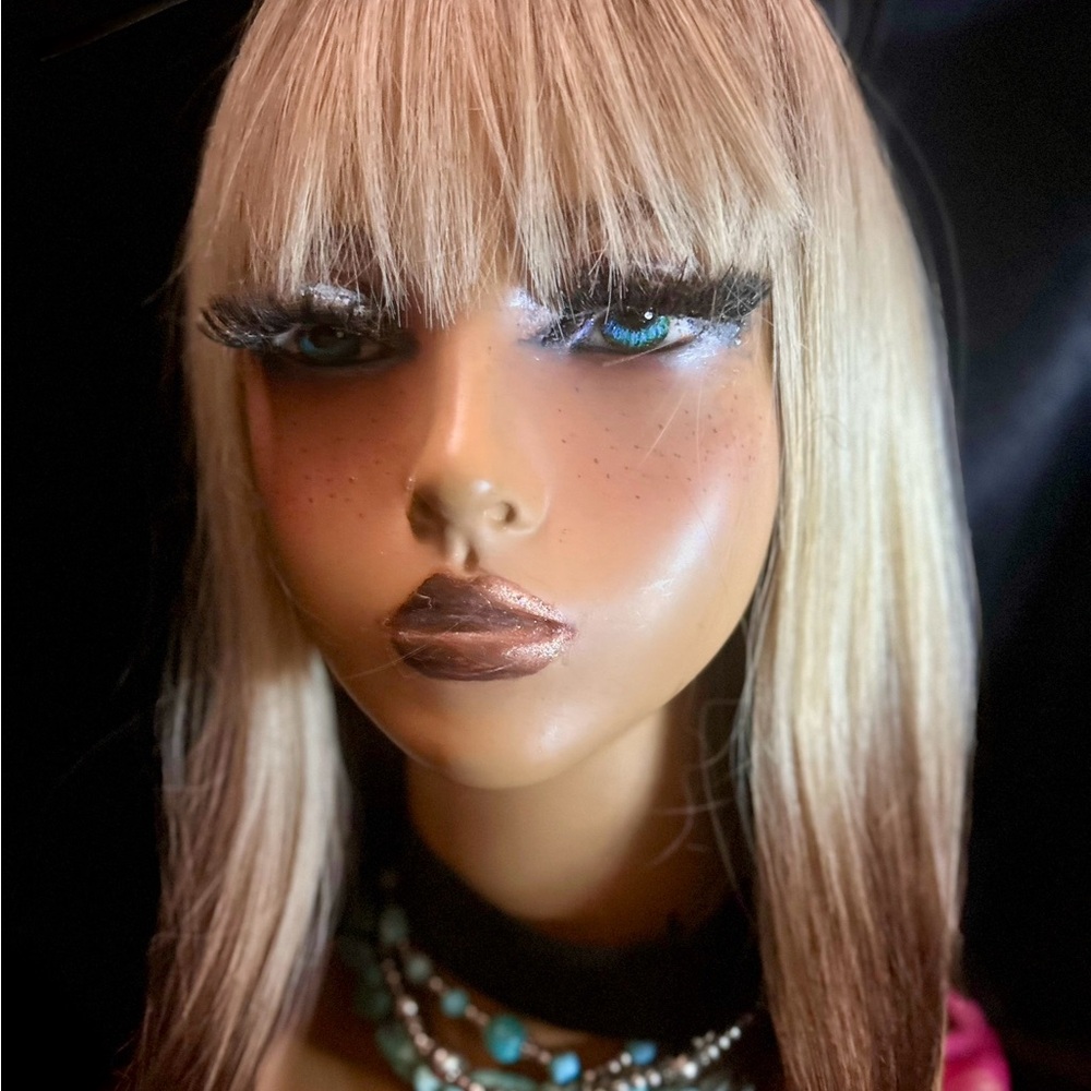 Stylish Blonde and Brown Wig